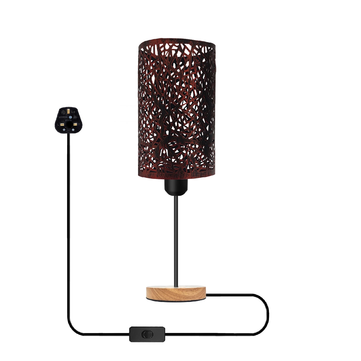 Bedside Table Lamps Wooden