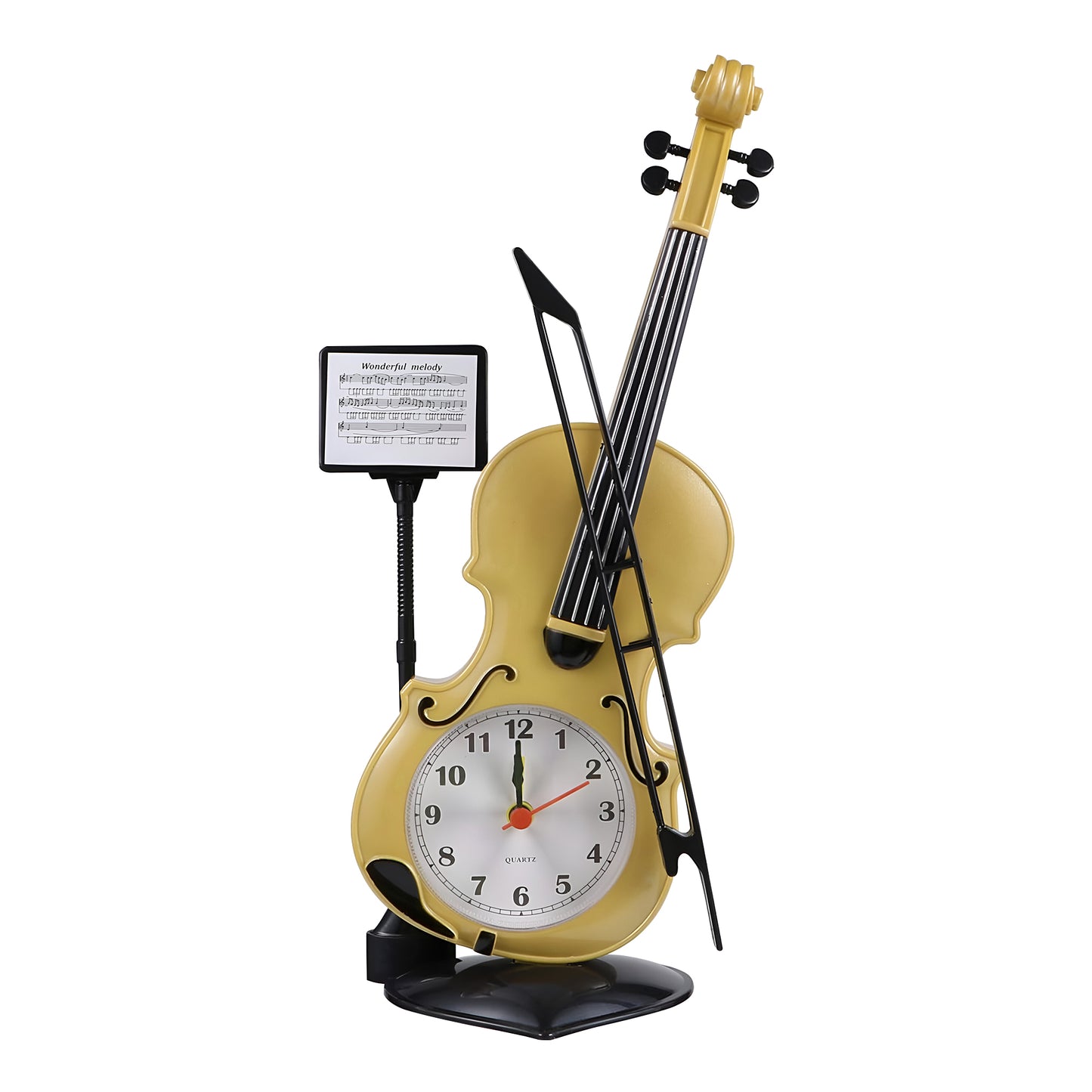 Violin Model Desk Decorations Decorative Table Alarm Clocks ~3517