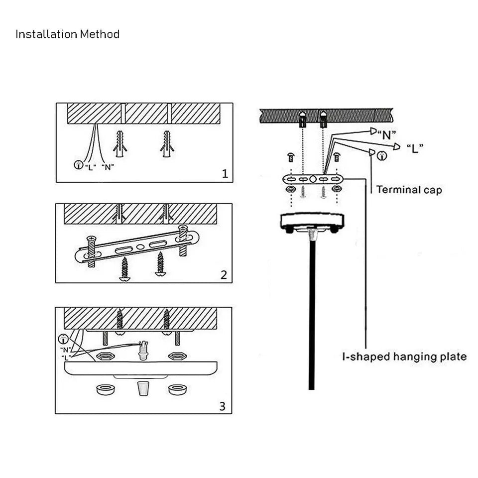 108mm Diameter Ceiling Rose For Pendant Light Fitting~1194