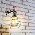 Unique Mini Decor Lamp with Retro Metal Water Pipe Wall light Design-Application image