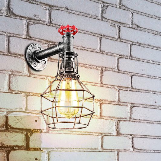  Unique Mini Decor Lamp with Retro Metal Water Pipe Wall light Design-Application image