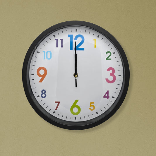 Colorful Kids Battery Operated Wall Clock ~3472