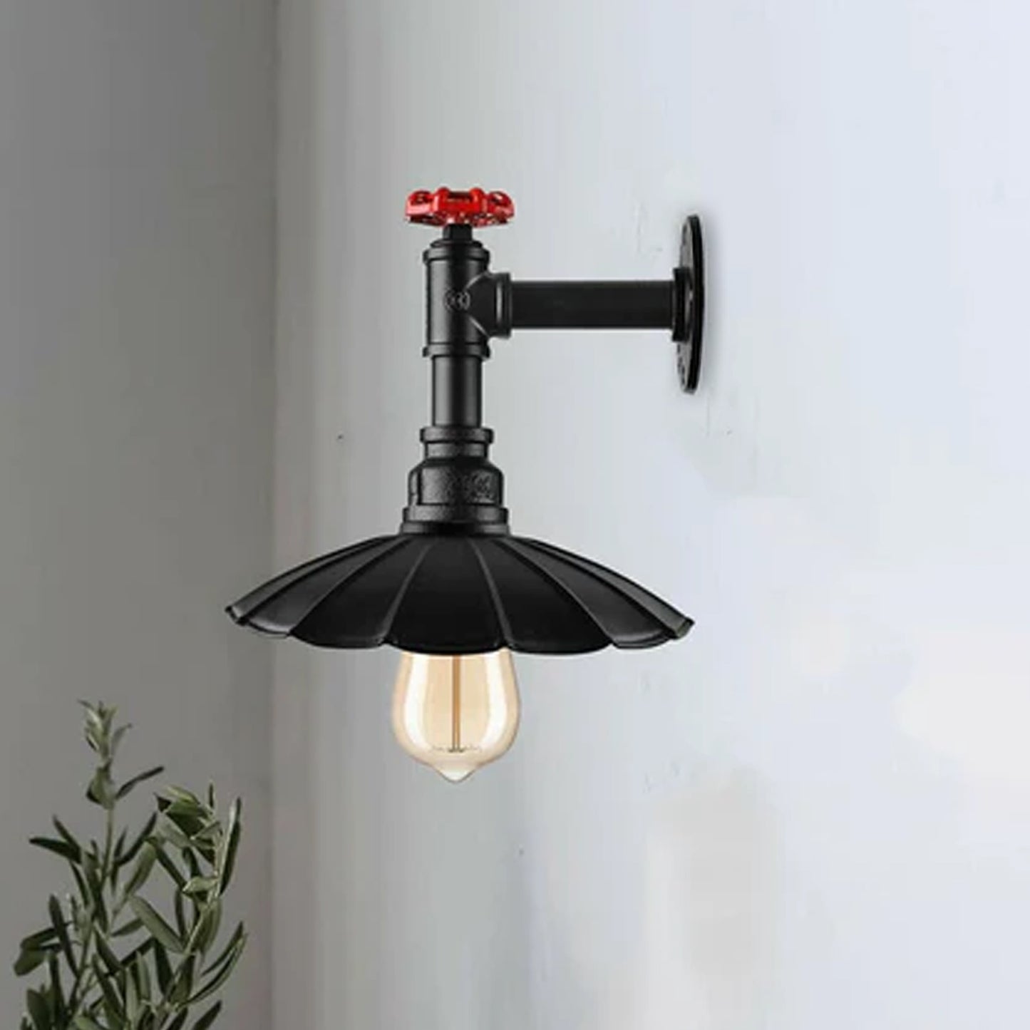 Industrial Indoor Single Umbrella Head Lighting Wall Lamp For Dining Room and Bedroom ~2404