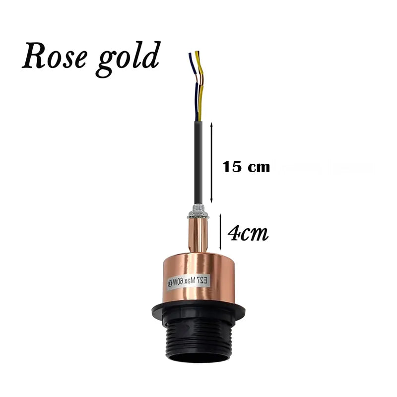 Black Metal Lamp Holder - 75mm Turning Socket~3297