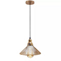 Industrial Amber Glass Pendant Light E27 Adjustable Lamp Fixture~3807 - Vintagelite