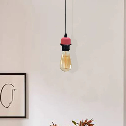 Pendant Light E27 Lamp Holder Ceiling Hanging Light  Application image