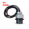 E27 Lamp Holder with 1M Black Cable – Silver or Black ~4055