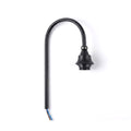 Industrial Gooseneck Lamp Holder with Arm Black E27~4078