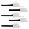 3-Terminal Junction Box with Tube White 10A 250V 5 or 10 Pack~4051