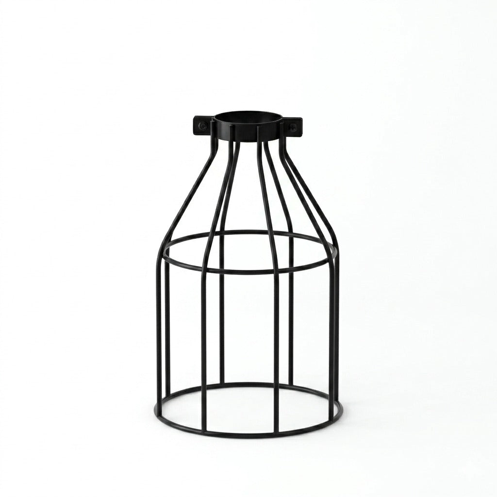 Black Dome Metal Wire Cage Lampshade – 1 or 5 Pack ~4063