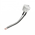 White 12V DC Round Rocker Switch with Mini AMP Plug ~4075