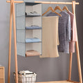 Hanging Storage with 5 shelf shelves Clothes Organizer ~ 3452
