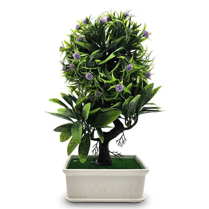 Artificial Plants Bonsai Small Tree Pot Fake Flower -Main image