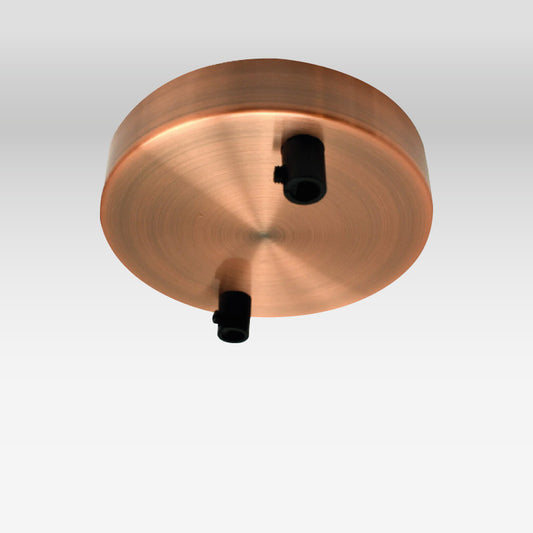 copper 2 way ceiling rose