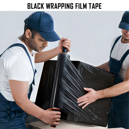 Plastic Packaging Wrap Long Standard core Black Roll