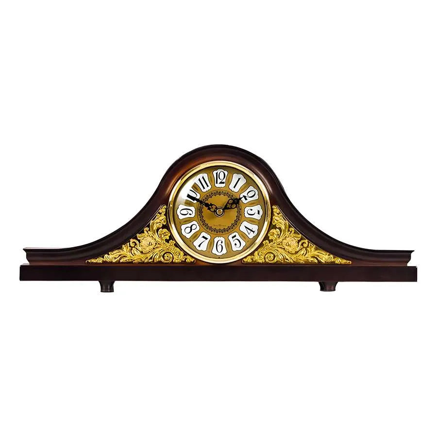 Napoleon Leather Mantel Silent Clock-Main image