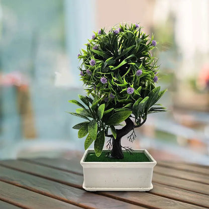 Artificial Plants Bonsai Small Tree Pot Fake Flower Potted Ornaments-Application image