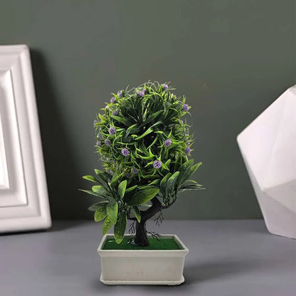 Artificial Plants Bonsai Small Tree Pot Fake Flower -Application image