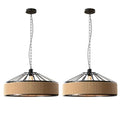 30cm jute rope pendant light