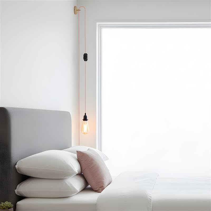 Industrial hanging 4m Plug in Pendant Light Fit~4065