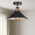 black vintage ceiling light