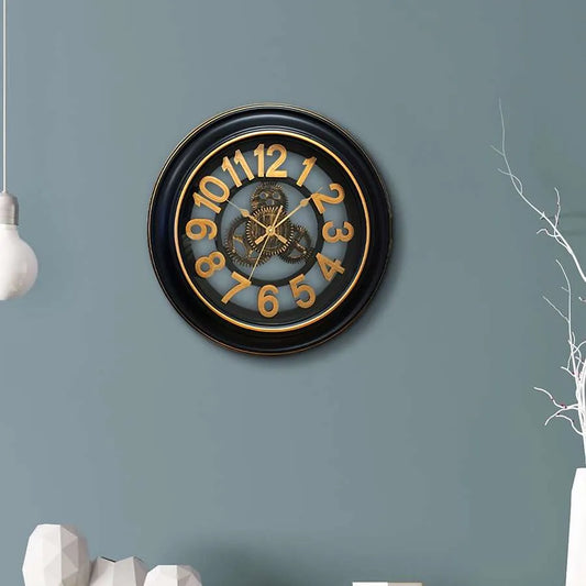 Numbers Round Battery Wall Clock
