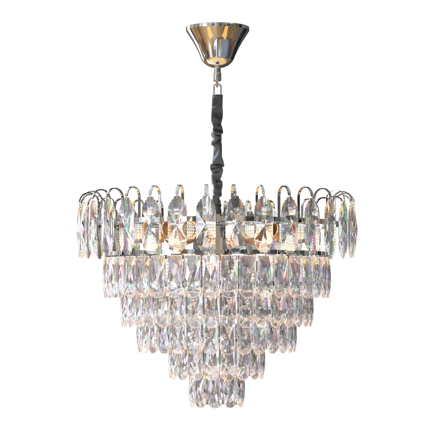 Modern Crystal Ceiling Chandeliers with Crystal Hanging Lamp