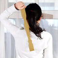 Bamboo Finger Design Back Scratcher Aid Stick Double Roller Stick ~3662