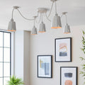 6-Way Adjustable Spider Hanging Ceiling Pendant Light- Application image