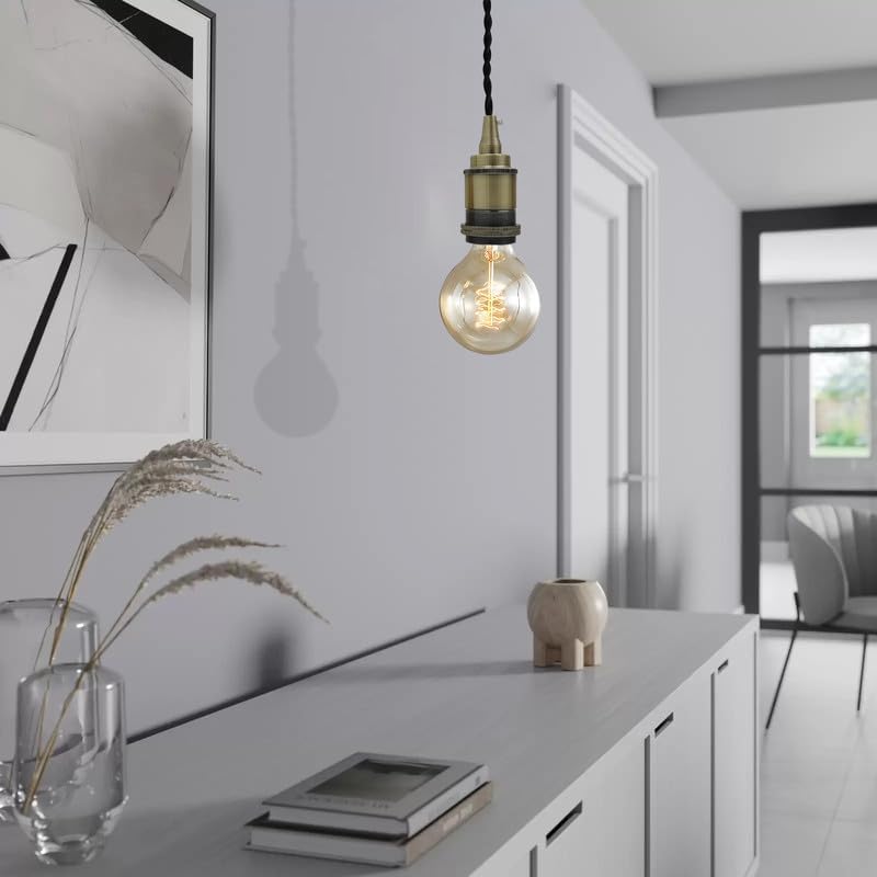 Antique Retro Edison Screw Fitting E27 Bulb Holder ~3281