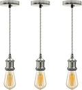 Vintage E27 Pendant Light 2m Cable 3 Pack~4087