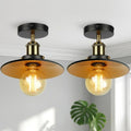 2 Pack Vintage E27 Flush Mount Ceiling Lights~4082