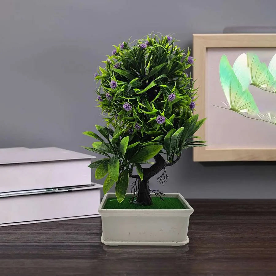 Artificial Plants Bonsai Small Tree Pot Fake Flower -Application image