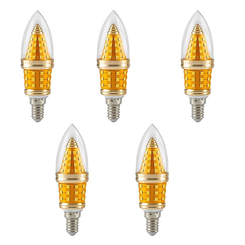 12W LED Candle Bulb Filament Bend Tip Cool White Warm White E14 Base Candelabra Bulb ~ 3121