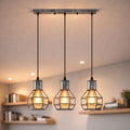 black pendant light kitchen