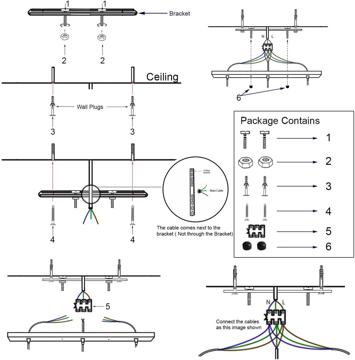 3 Way Pendant Light~4060