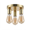 Metal 3 way ceiling light