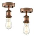2 Pack Vintage Fully Earth Ceiling Light Flush Mount E27 Lamp~4083