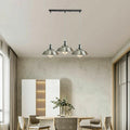 Satin Nickel Modern 3 Way Multi Outlet Ceiling Pendant Lights~1787 - Vintagelite
