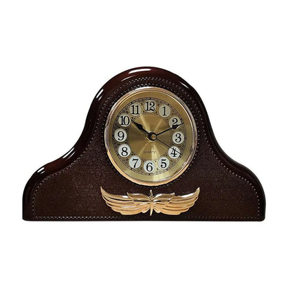 Napoleon Leather Mantel Silent Clock-Main image