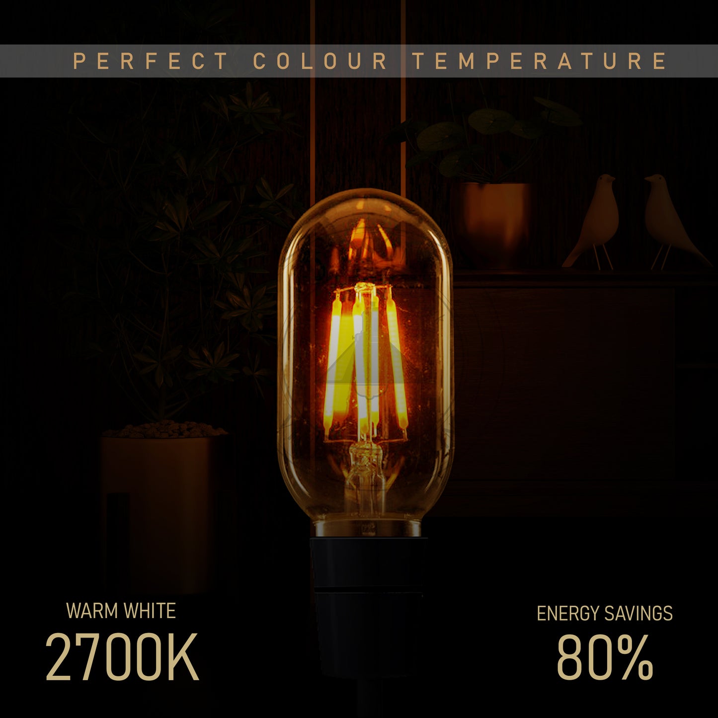 LED T45 B22 4W Globe vintage bulb