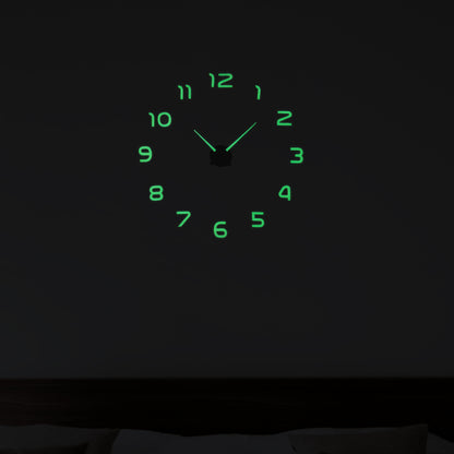 Dark Glow Modern Frameless 3D Wall Clock ~3647