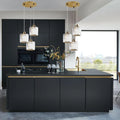 Modern 3-Way Crystal Ceiling Lights~3328 - Vintagelite