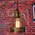 Bird Cage Adjustable Hanging Ceiling Pendant light Fixture Fit for Cafes