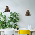 Industrial Rustic Red Cone Shade Ceiling Pendant Light Shades-Application Image