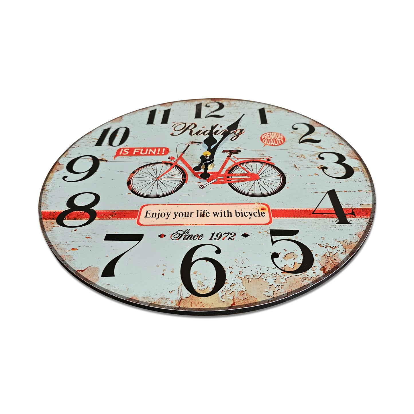 Silent Bicycle Wall Clock