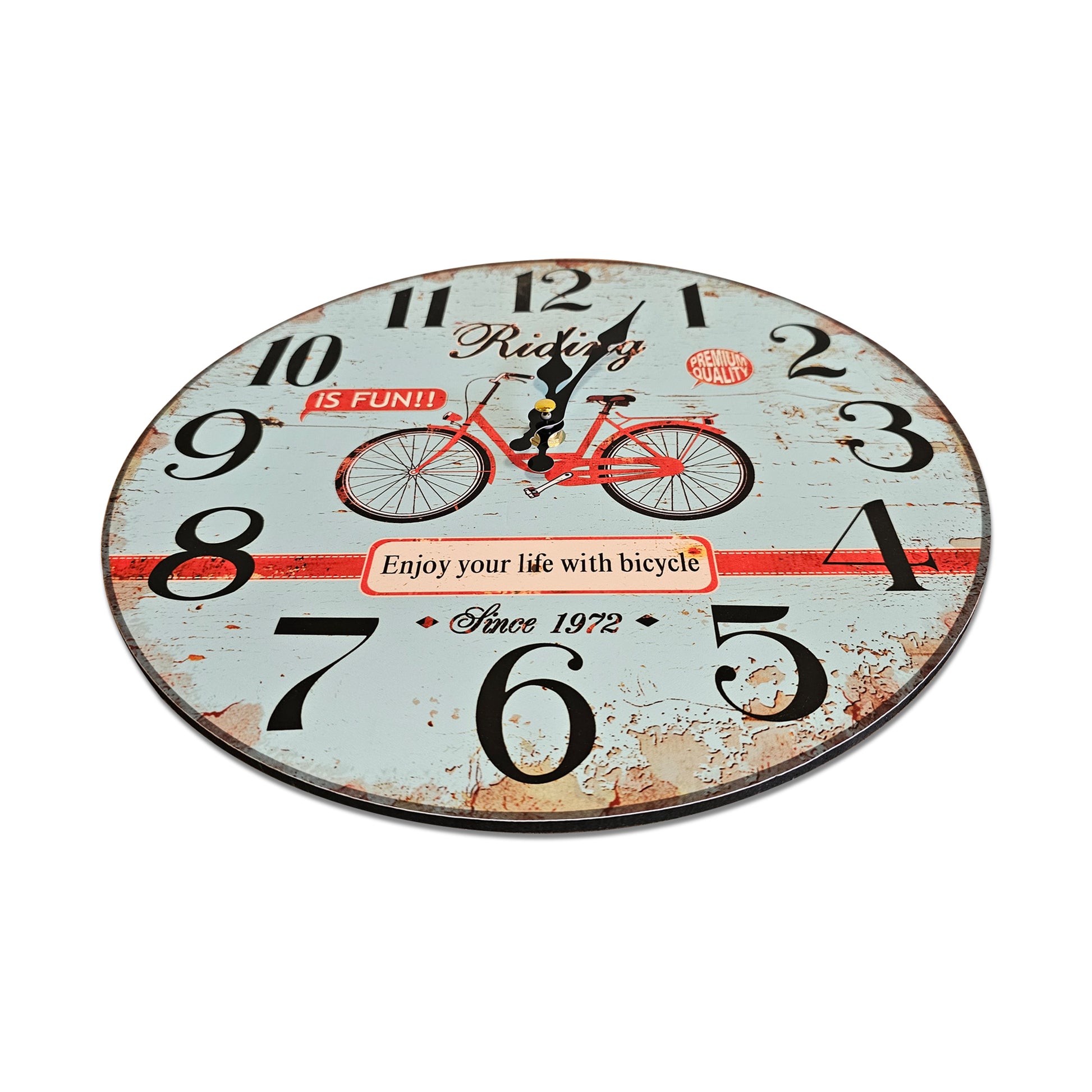 Silent Bicycle Wall Clock