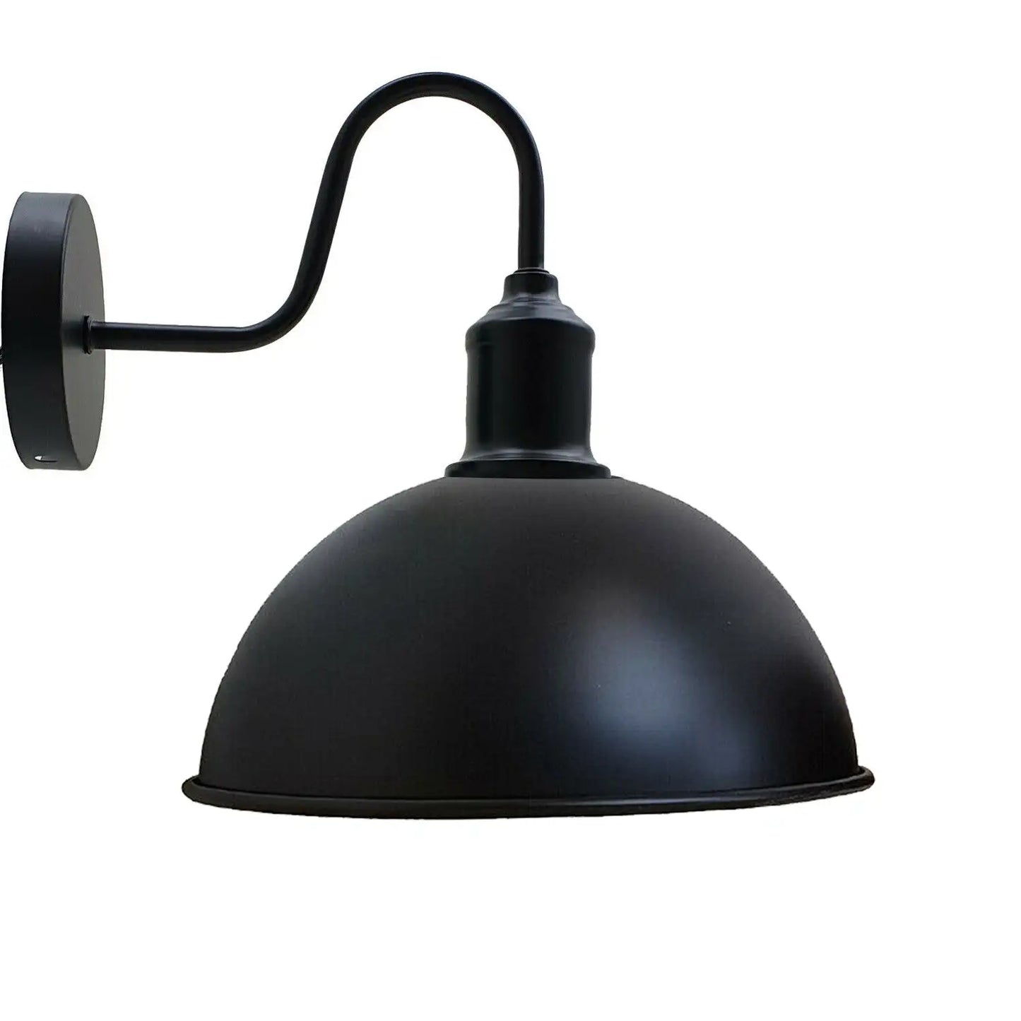 Black Dome Shape Metal Swan neck Wall Lights ~3798
