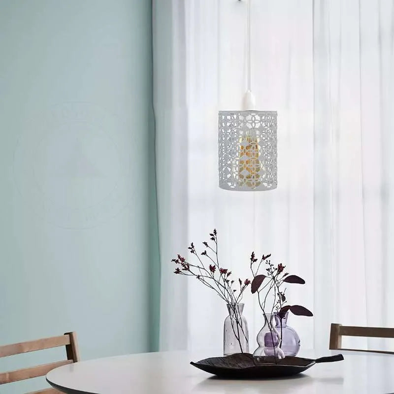 Fit for Dinning Room Pendant Light Antique Drum Shade