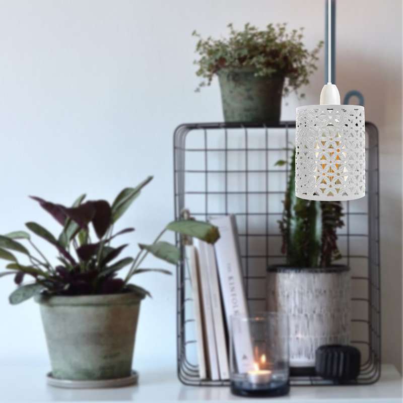 Modern Industrial Retro Cage Ceiling Hanging Pendant Lamp- Bedroom